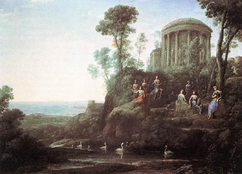 Claude Lorrain Apollo and the Muses on Mount Helion Spain oil painting art